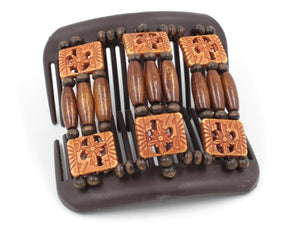 African Butterfly Hair Comb - Tripla Brown 74
