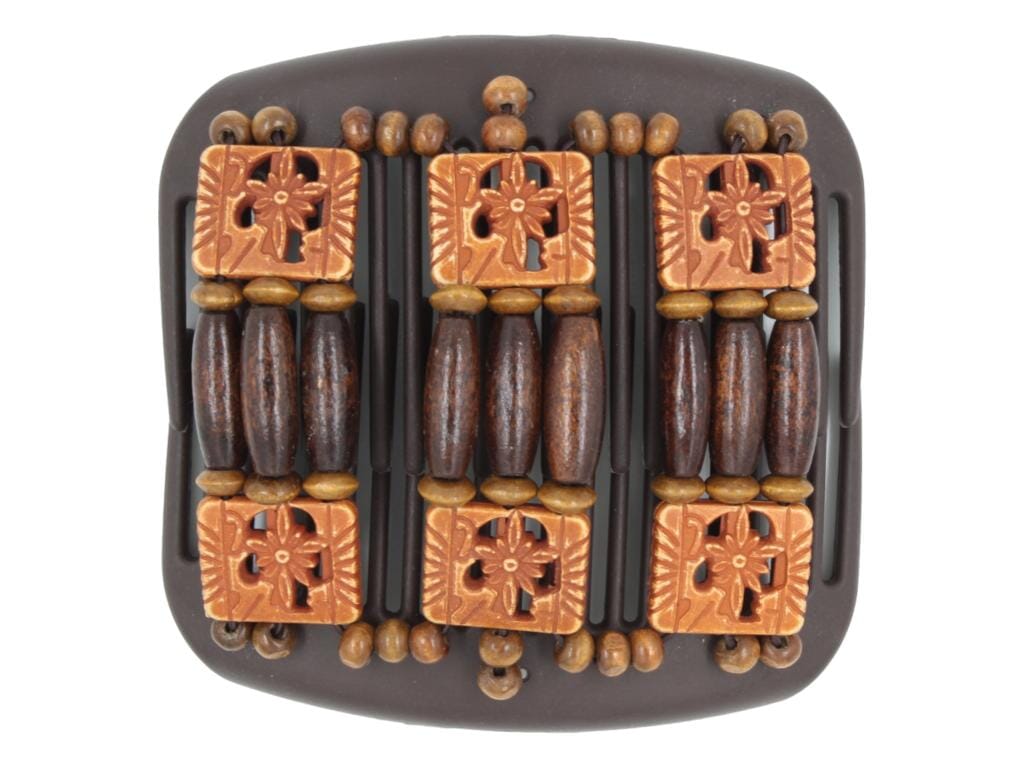 African Butterfly Hair Comb - Tripla Brown 77