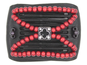African Butterfly LadyBug Hair Comb - Black 62