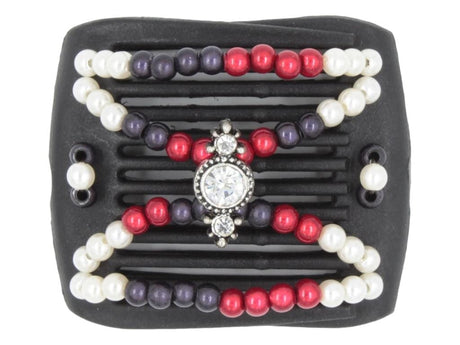 African Butterfly LadyBug Hair Comb - Black 65