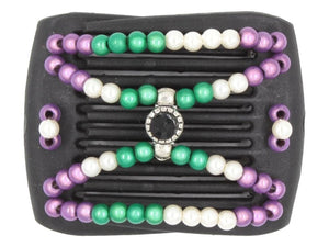 African Butterfly LadyBug Hair Comb - Black 70