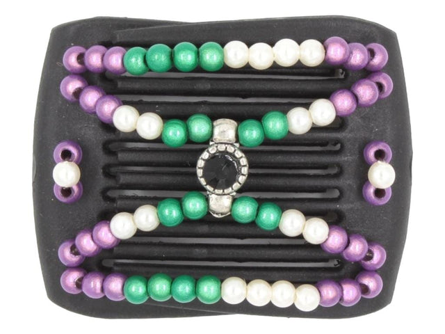 African Butterfly LadyBug Hair Comb - Black 70