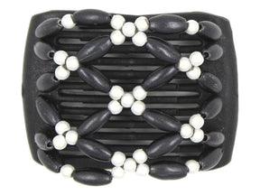 African Butterfly LadyBug Hair Comb - Black 73