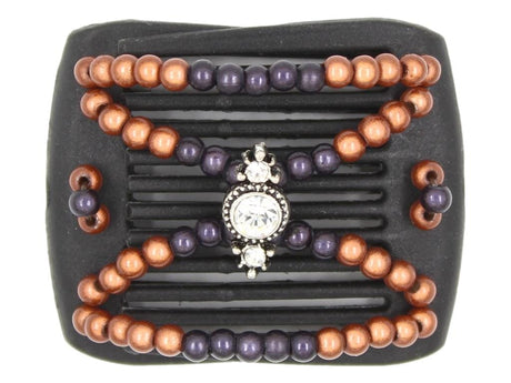 African Butterfly LadyBug Hair Comb - Black 75