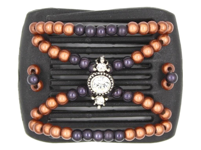 African Butterfly LadyBug Hair Comb - Black 75