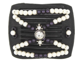 African Butterfly LadyBug Hair Comb - Black 78