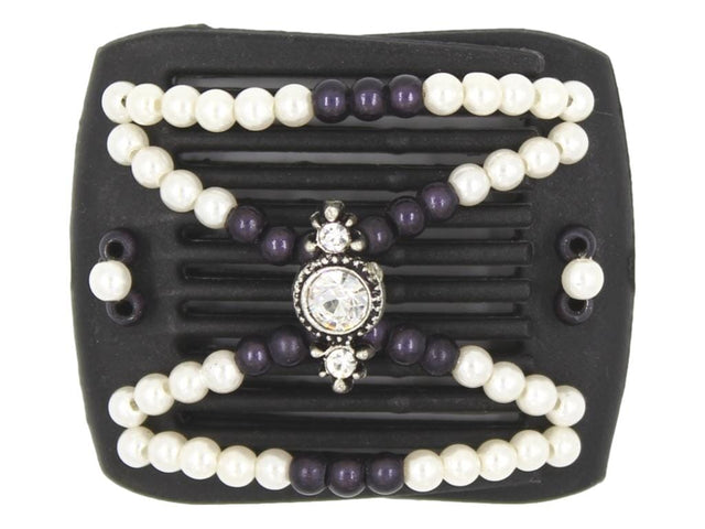 African Butterfly LadyBug Hair Comb - Black 78