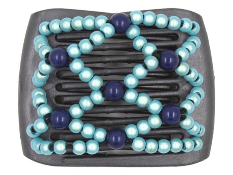 African Butterfly LadyBug Hair Comb - Black Pearl 45