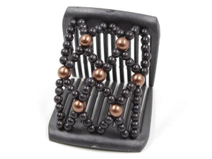 African Butterfly LadyBug Hair Comb - Black Pearl 51