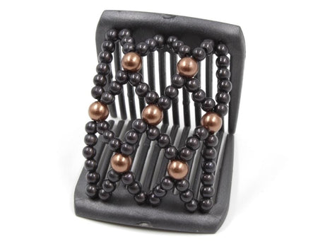 African Butterfly LadyBug Hair Comb - Black Pearl 51