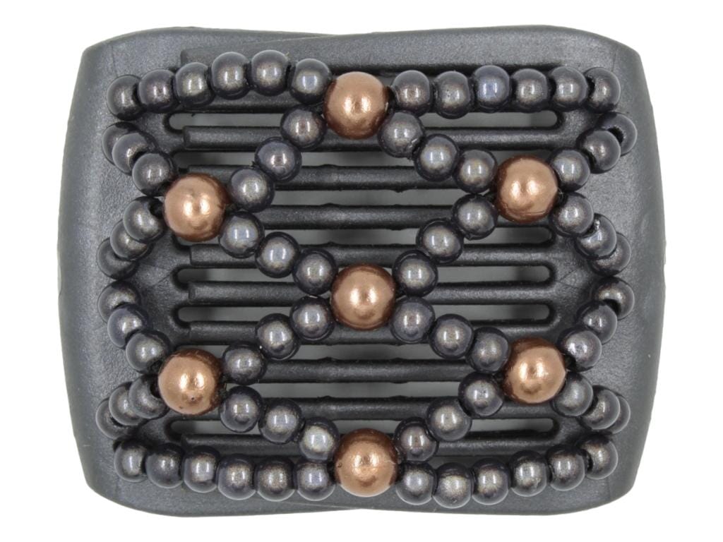 African Butterfly LadyBug Hair Comb - Black Pearl 51