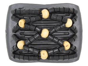 African Butterfly LadyBug Hair Comb - Black Pearl 52