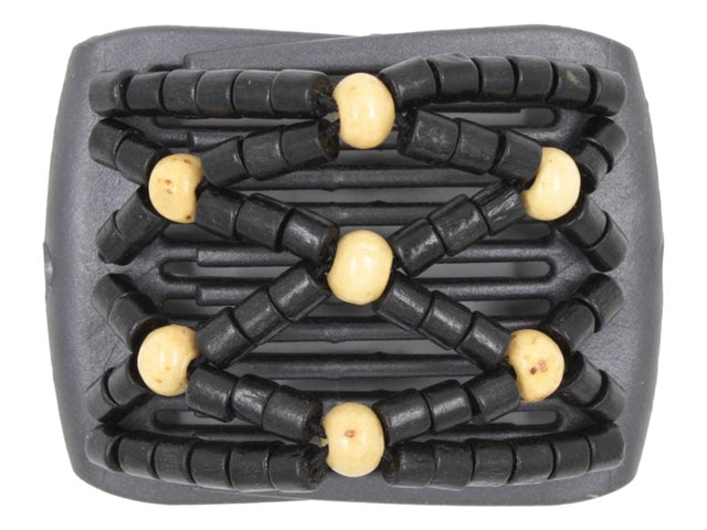 African Butterfly LadyBug Hair Comb - Black Pearl 52