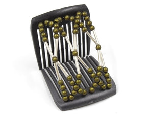 African Butterfly LadyBug Hair Comb - Black Pearl 53