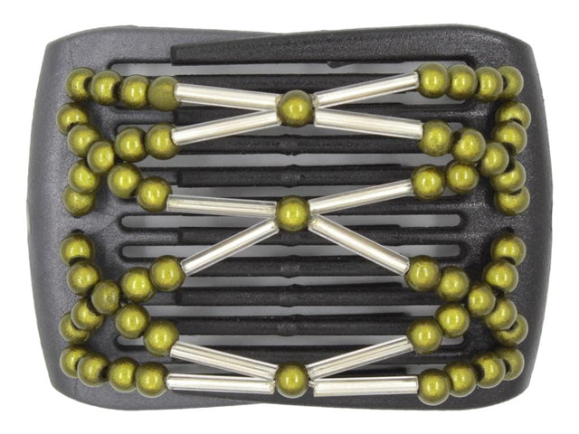 African Butterfly LadyBug Hair Comb - Black Pearl 53