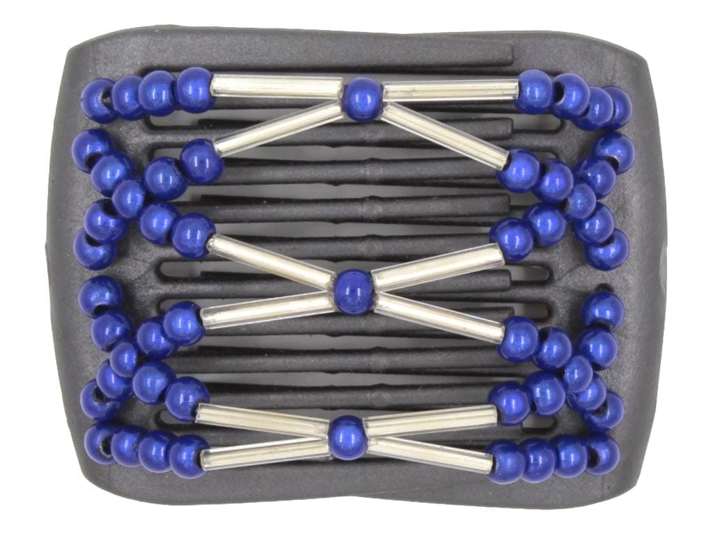 African Butterfly LadyBug Hair Comb - Black Pearl 57