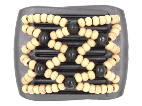 African Butterfly LadyBug Hair Comb - Black Pearl 57