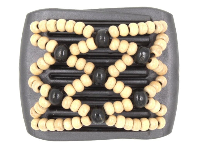 African Butterfly LadyBug Hair Comb - Black Pearl 57