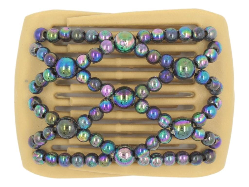 African Butterfly LadyBug Hair Comb - Blonde 60