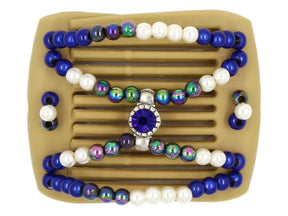 African Butterfly LadyBug Hair Comb - Blonde 62