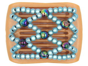 African Butterfly LadyBug Hair Comb - Blonde Pearl 36