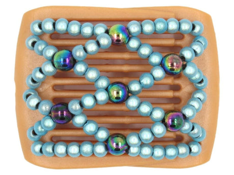 African Butterfly LadyBug Hair Comb - Blonde Pearl 36