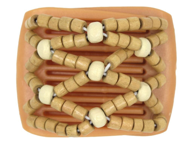 African Butterfly LadyBug Hair Comb - Blonde Pearl 40