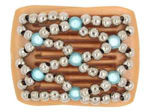 African Butterfly LadyBug Hair Comb - Blonde Pearl 42