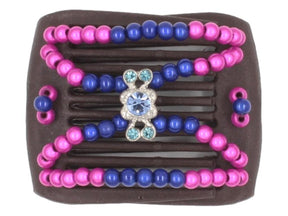African Butterfly LadyBug Hair Comb - Brown 70