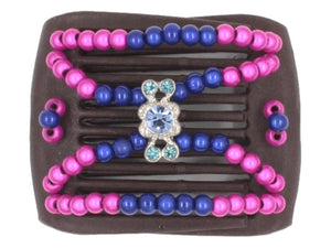 African Butterfly LadyBug Hair Comb - Brown 70