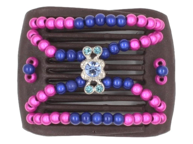 African Butterfly LadyBug Hair Comb - Brown 70