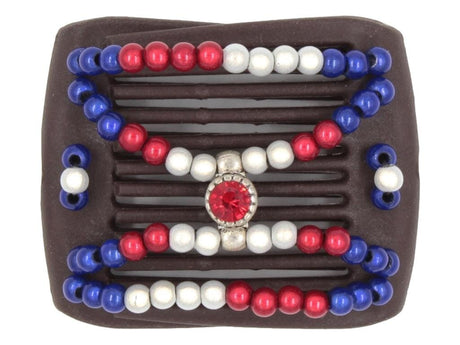 African Butterfly LadyBug Hair Comb - Brown 77