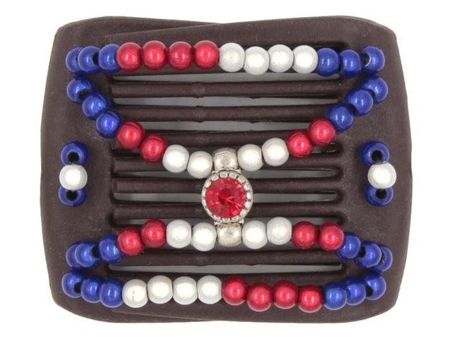 African Butterfly LadyBug Hair Comb - Brown 77