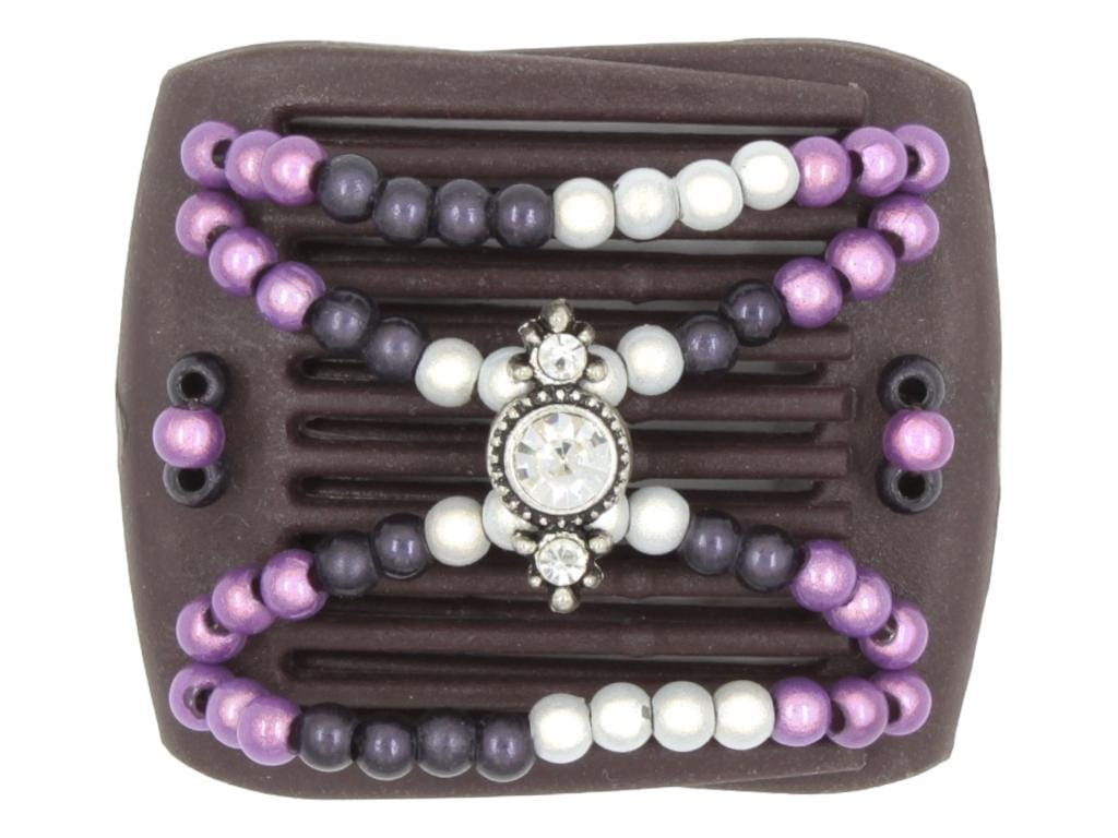 African Butterfly LadyBug Hair Comb - Brown 78