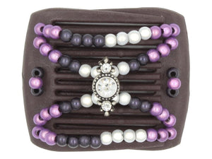 African Butterfly LadyBug Hair Comb - Brown 78