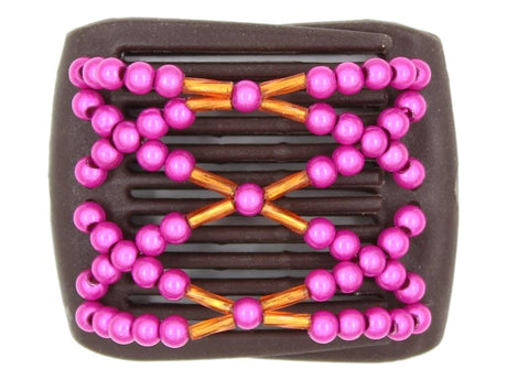 African Butterfly LadyBug Hair Comb - Brown 84