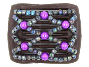 African Butterfly LadyBug Hair Comb - Brown 86