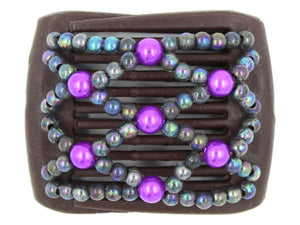 African Butterfly LadyBug Hair Comb - Brown 86