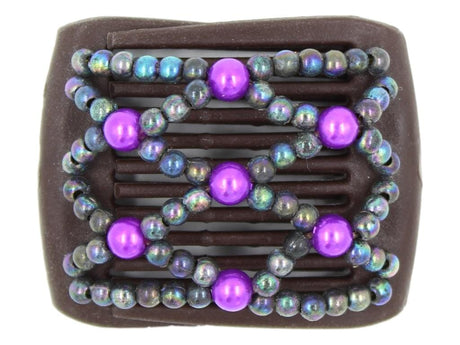 African Butterfly LadyBug Hair Comb - Brown 86