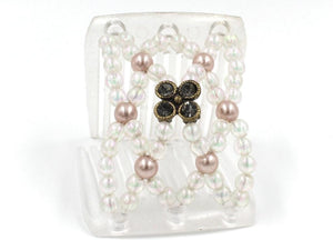 African Butterfly LadyBug Hair Comb - Clear 05