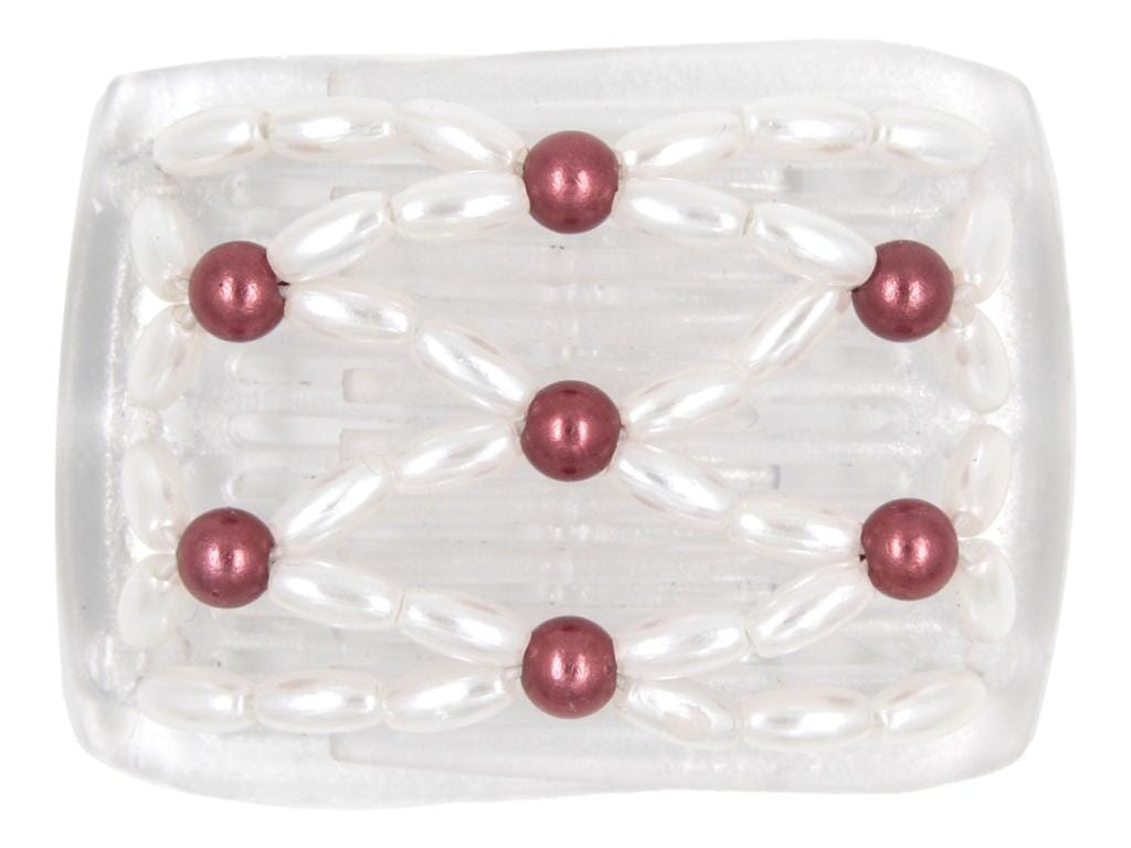 African Butterfly LadyBug Hair Comb - Clear 07
