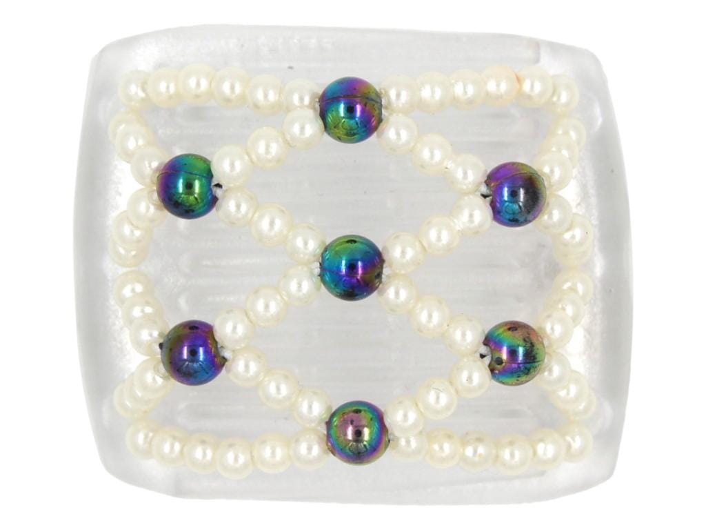 African Butterfly LadyBug Hair Comb - Clear 09