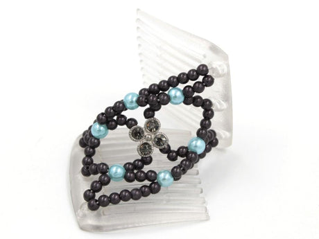 African Butterfly LadyBug Hair Comb - Clear 10
