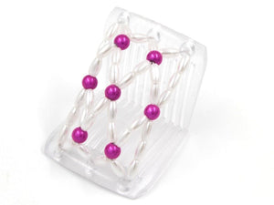 African Butterfly LadyBug Hair Comb - Clear 11