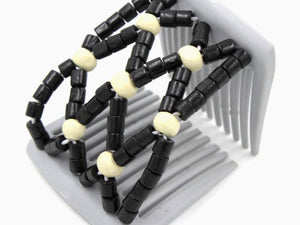 African Butterfly LadyBug Hair Comb - Gray 39