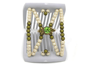 African Butterfly LadyBug Hair Comb - Gray 45