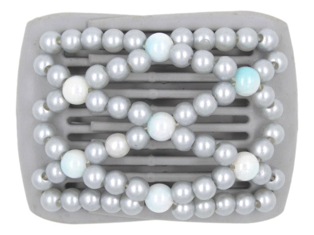 African Butterfly LadyBug Hair Comb - Gray 48