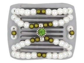 African Butterfly LadyBug Hair Comb - Gray 49