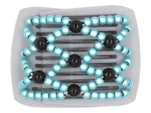 African Butterfly LadyBug Hair Comb - Gray 50