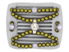 African Butterfly LadyBug Hair Comb - Gray 51